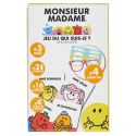 Jeu "Devine qui suis-je MR et MME" avec 16 cartes multicolores en carton et 4 paires de lunettes