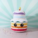 Peluche Rainbow cake kawaii en polyester (H42 cm)