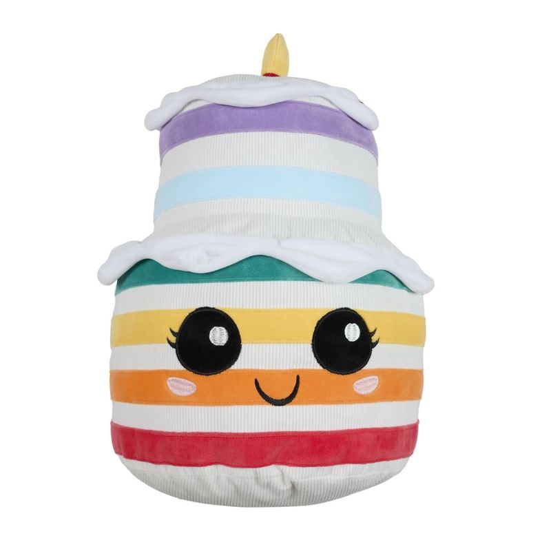 Peluche Rainbow cake kawaii en polyester (H42 cm)