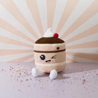 Peluche gateau choco kawaii en polyester (H30 cm)