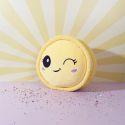 Peluche macaron jaune kawaii en polyester (Ø36 cm)
