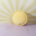 Peluche macaron jaune kawaii en polyester (Ø36 cm)