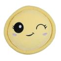 Peluche macaron jaune kawaii en polyester (Ø36 cm)