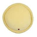 Peluche macaron jaune kawaii en polyester (Ø36 cm)