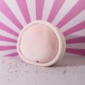Peluche macaron rose kawaii en polyester (Ø36 cm)
