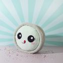 Peluche macaron vert kawaii en polyester (Ø36 cm)