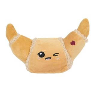 Peluche croissant kawaii en polyester (H13 cm)