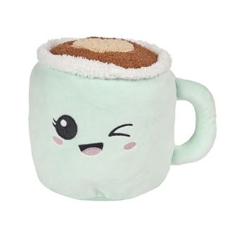Peluche tasse kawaii en polyester (H22 cm)