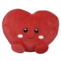 Peluche coeur kawaii en polyester (L25 cm)