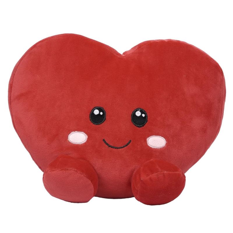 Peluche coeur kawaii en polyester (L25 cm) Peluche coeur kawaii en polyester (L25 cm)