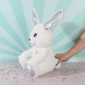 Peluche lapin animée kawaii en polyester (H30 cm)
