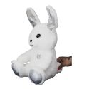 Peluche lapin animée kawaii en polyester (H30 cm)