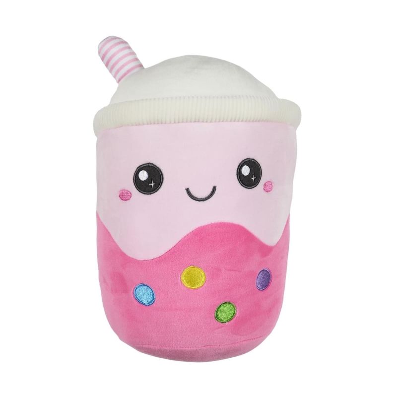 Peluche bubble tea kawaii en polyester (H29 cm)