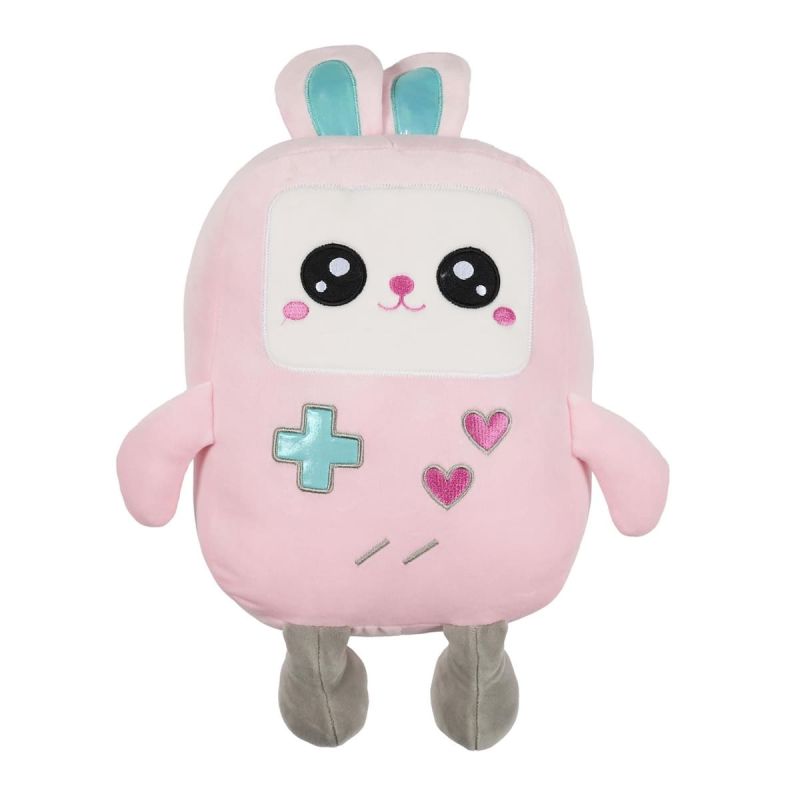Peluche lapin jeu video kawaii en polyester (H29 cm)
