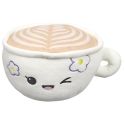 Peluche tasse de café kawaii en polyester (H18 cm)