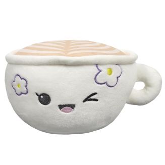 Peluche tasse de café kawaii en polyester (H18 cm)
