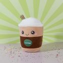 Peluche capuccino kawaii en polyester (H29 cm)