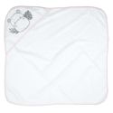 Coffret cadeau de naissance 4 pièces en coton sur le thème hippopotame