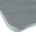 Tapis à langer de voyage en polyester imperméable gris pliable en 3 (68,5X35,5cm)