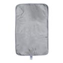 Tapis à langer de voyage en polyester imperméable gris pliable en 3 (68,5X35,5cm)