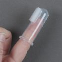 Brosse à dents en silicone souple pour bébé transparent