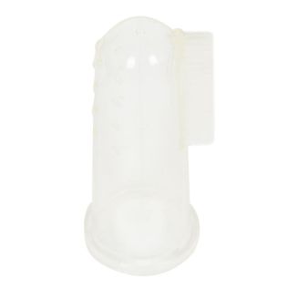Brosse à dents en silicone souple pour bébé transparent