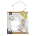 Lot de 3 changes de couche lavables en microfibre blanche douce et ultra absorbante