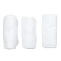 Lot de 3 changes de couche lavables en microfibre blanche douce et ultra absorbante