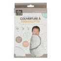 Couverture emmaillotage bébé en bambou blanc pour une douceur extrême et confort naturel