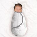 Couverture emmaillotage bébé en bambou blanc pour une douceur extrême et confort naturel