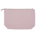 Trousse de toilette rectangulaire "Little Princesse" en coton blanc et doré zippée (36x24 cm)