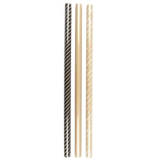 Lot 3 rouleaux de papier cadeau kraft aux tons neutres (200 x 70 cm)
