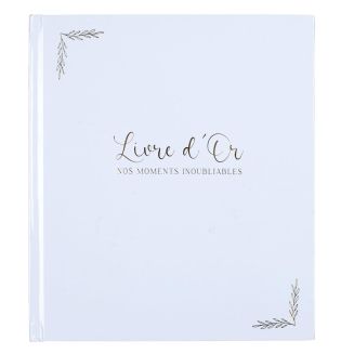 Livre d’or "Nos moments inoubliables" 20 x 25 cm de 40 pages blanches