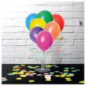 Présentoir en plastique blanc pour 7 ballons décoratifs (H40 cm)