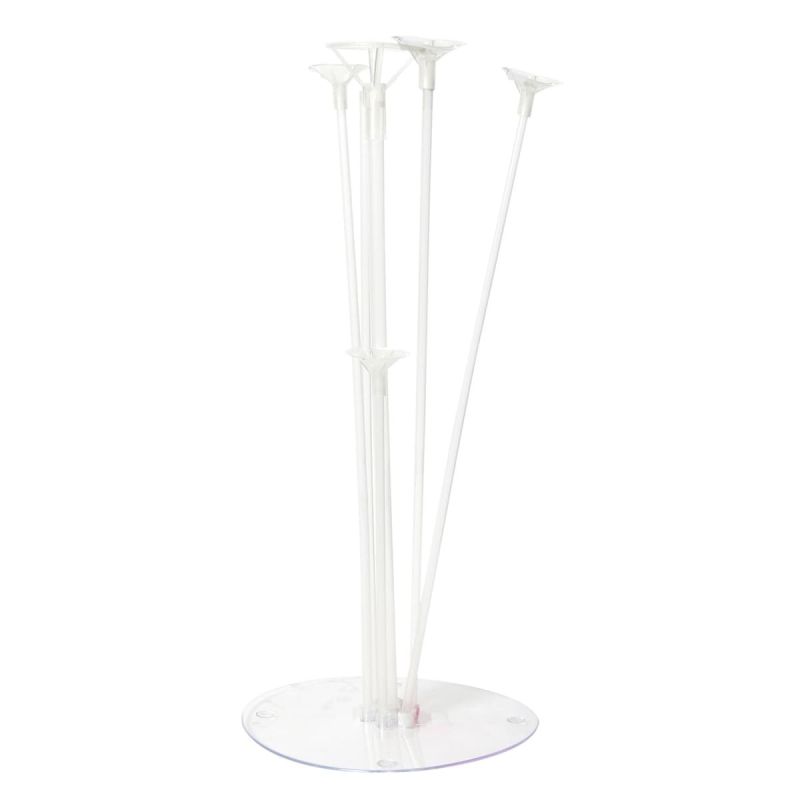 Présentoir en plastique blanc pour 7 ballons décoratifs (H40 cm)