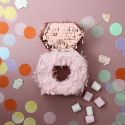Piñata forme bague rose et doré à Garnir H26,5cm