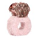 Piñata forme bague rose et doré à Garnir H26,5cm