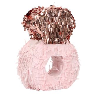 Piñata forme bague rose et doré à Garnir H26,5cm