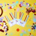 10 sacs à bonbons en polypropylène thème licorne