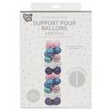Support vertical pour ballons en polypropylène transparent (H127cm)