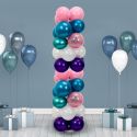 Support vertical pour ballons en polypropylène transparent (H127cm)