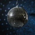 Boule à facettes décorative argentée Ø 20 cm