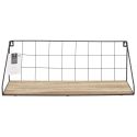 Étagère Murale Rectangulaire Bois Métal