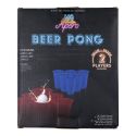 Jeu à boire Bière Pong de 12 verres réutilisables (bleus et rouges) + 2 balles