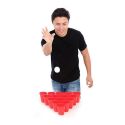 Jeu à boire Bière Pong de 12 verres réutilisables (bleus et rouges) + 2 balles