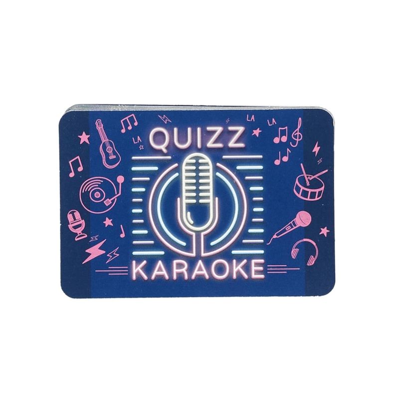 Jeu de 60 cartes quiz sur le thème du karaoké Jeu de 60 cartes quiz sur le thème du karaoké