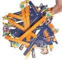 Jeu action ou vérité avec 40 bâtonnets en papier multicolore