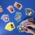 Jeu des 7 familles thème "Personnages de célébrités" multicolore + cartes questions incluses