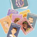 Jeu des 7 familles thème "Personnages de célébrités" multicolore + cartes questions incluses