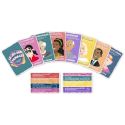 Jeu des 7 familles thème "Personnages de célébrités" multicolore + cartes questions incluses